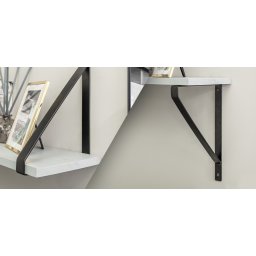 Suport polita model NIDO, 300x220 mm, finisaj negru mat