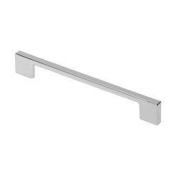 Manere pentru mobilier model B0014/W1203, finisaj crom lucios (Distanta dintre gauri: 256 mm)