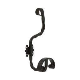 Cuier model Soria, 2 carlige, finisaj negru