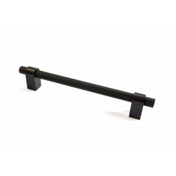 Manere pentru mobilier model Kaira, finisaj negru mat (Distanta dintre gauri: 160 mm)