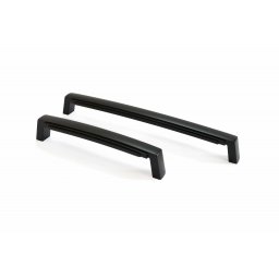 Manere pentru mobilier model Alaz, finisaj negru mat (Distanta dintre gauri: 192 mm)
