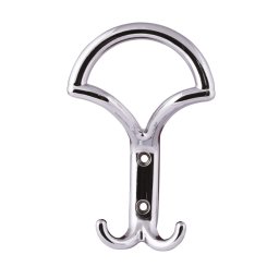 Cuier model ETA semirotund, 3 carlige (Finisaj: Aluminiu)