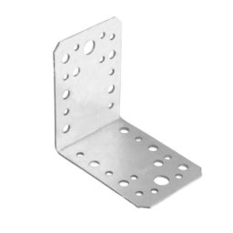 Coltar metalic inclinat la 90°, model KL, otel zincat, diverse dimensiuni, g=2.5 mm, pentru constructii din lemn (Dimensiuni: 102x102x35x2.5 mm)