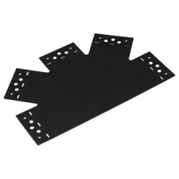 Conector metalic decorativ negru SDLPE1, otel tratat antirugina, 315x200x85x2.5, pentru imbinare estetica centrala grinzi lemn