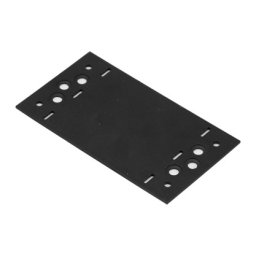 Placa metalica decorativa neagra SDLPA3, otel tratat antirugina, 156x85x2.5, pentru imbinare estetica lemn