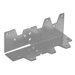 Coltar metalic multiunghi, model KG, otel zincat, 38x38x120x1.5 mm, pentru structuri din lemn