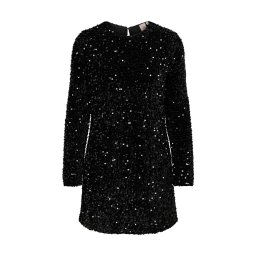 ONLY Rochie Onlanika Sequin Ls Wvn 15278822 C-N10 black