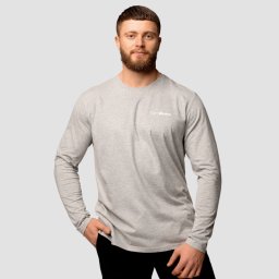 GymBeam Tricou cu mânecă lungă Basic Grey M