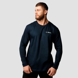 GymBeam Tricou cu mânecă lungă Basic Navy L