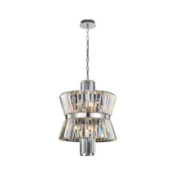 Lustră pe lanț AURELIA 8xE14/40W/230V crom