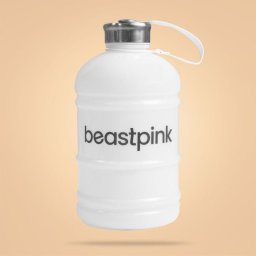 BeastPink Sticlă sport Hydrator 1,89 l White