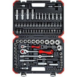 Gedore Red socket wrench set 1/4 "+ 1/2", 94 pieces (red / black, with reversible ratchets, SW 4mm - 32mm)