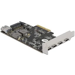 Adaptor PCI-Express Delock 90059 PCI Express x4 - 4x USB-C - 1x USB-A