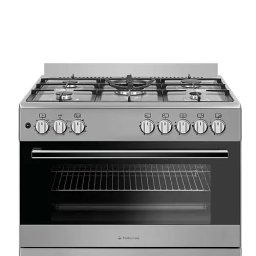 Aragaz mixt 5 arzatoare gaz, Cuptor electric, 90x60cm, Studio Casa, FE90/60 Multifunctional, Grill electric, Rotisor, 2 ventilatoare, Aprindere electrica, Inox