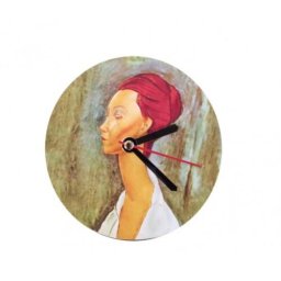 Ceasuri decorative Ceas de perete fara rama REDHEAD, diametru 12,5 cm x 0.5 cm, suport magnetic