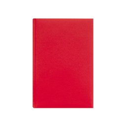 Agenda nedatata A5 Domino Ego, hartie offset alba, coperta rosie