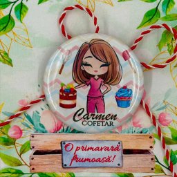 Martisor personalizat insigna pentru cofetar