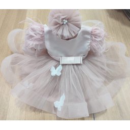 Rochie Little Butterfly bej