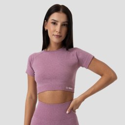 GymBeam Tricou pentru femei FLO Crop Top Violet XL