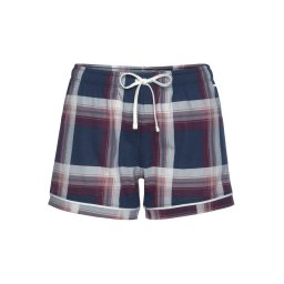 s.Oliver Pantaloni de pijama albastru noapte / roșu burgundy / alb murdar