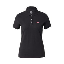 LEVI'S ® Tricou 'Slim Polo Shirt' roșu / negru