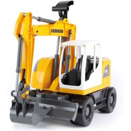 LENA WORXX excavator Liebherr A918 Litronic, toy vehicle (yellow/silver)