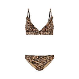 Shiwi Costum de baie două piese 'Beau' bej / maro / maro închis