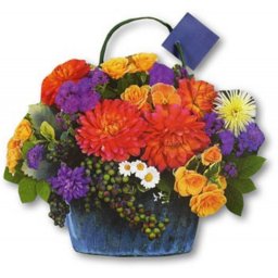 Punga de hartie Cosulet cu flori de vara