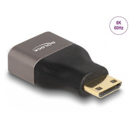 Adaptor metalic mini HDMI-C la HDMI 8K60Hz T-M, Delock 60080