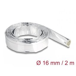 Organizator cabluri/manson din fibra de sticla si aluminiu 2m x 16mm, Delock 19003