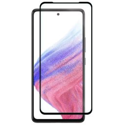 Folie Protectie Ecran OEM pentru Samsung Galaxy A53 5G, Sticla securizata, Full Face, Full Glue, 5D, Neagra