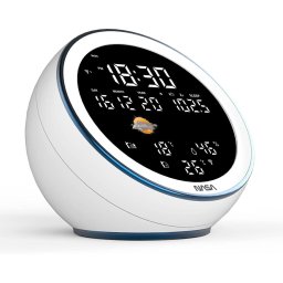 Nasa WSP1500 white Weather Station/Speaker BT Moon