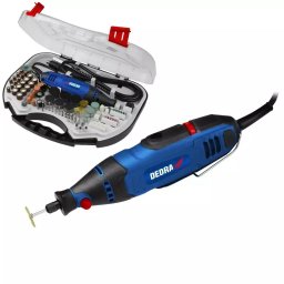 Mini polizor 135W – set cu accesorii 215 buc, geantă