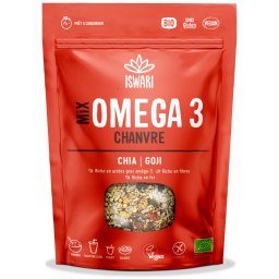 Mix BIO Omega 3, cu seminte de canepa, chia si goji Iswari