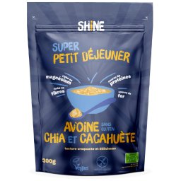 Cereale instant BIO cu ovaz, chia si arahide Shine