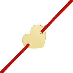 Martisor Bratara Argint 925 Placat Aur 24K Drag de Inimioara