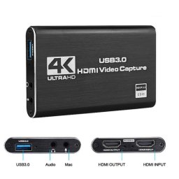 PRODUS RESIGILAT - PLACA DE CAPTURA VIDEO HDMI 4K - HDMI - USB 3.0