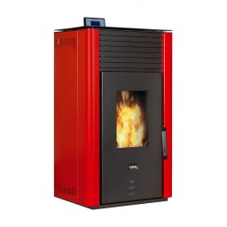 Termosemineu pe peleti, Prity PLW25EH, 27kW, echipata cu pompa de circulatie,vas expansiune, automatizare, tiraj fortat, suprafata pana la 250 metri patrati, Bordo