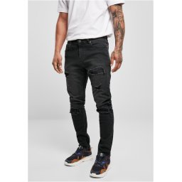 Men's Heavy Destroyed Jeans Black