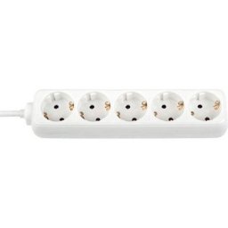 Prelungitor Bachmann B3812525, 5x Schuko, 5m, Alb