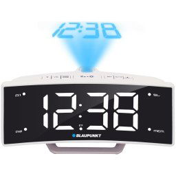 Ceas cu radio Blaupunkt CRP7WH, Proiector, USB, Alb