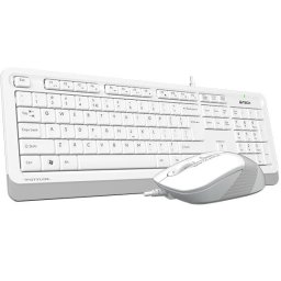 Kit tastatrura si mouse A4Tech F1010, Alb