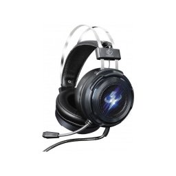 Casti gaming over-ear, Thor, microfon, Difuzoare iluminate, Conexiune USB, Negru