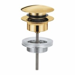Ventil click clack pentru lavoare cu preaplin Grohe Cool Sunrise, auriu lucios