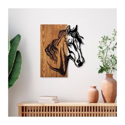 Decorațiune de perete 48x58 cm lemn/metal cal