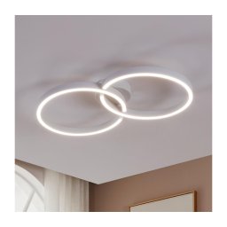 Plafonieră LED RGBW dimabilă Eglo 900954 AMANDOLO 19,5W/230V alb + telecomandă