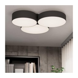 Plafonieră LED RGBW dimabilă Eglo 900853 BARBANO-Z 3xLED/7,5W/230V negru