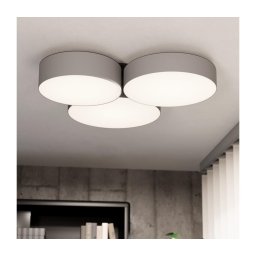 Plafonieră LED RGBW dimabilă Eglo 900855 BARBANO-Z 3xLED/7,5W/230V gri