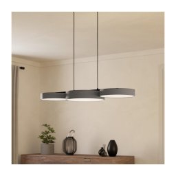 Lustră LED RGBW dimabilă pe cablu Eglo 900856 BARBANO-Z 3xLED/7,5W/230V gri