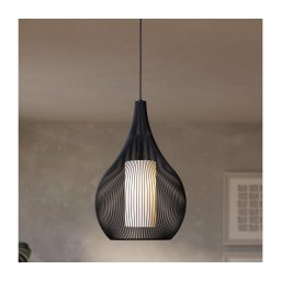 Lustră pe cablu Eglo 900828 RAZONI 1xE27/40W/230V negru